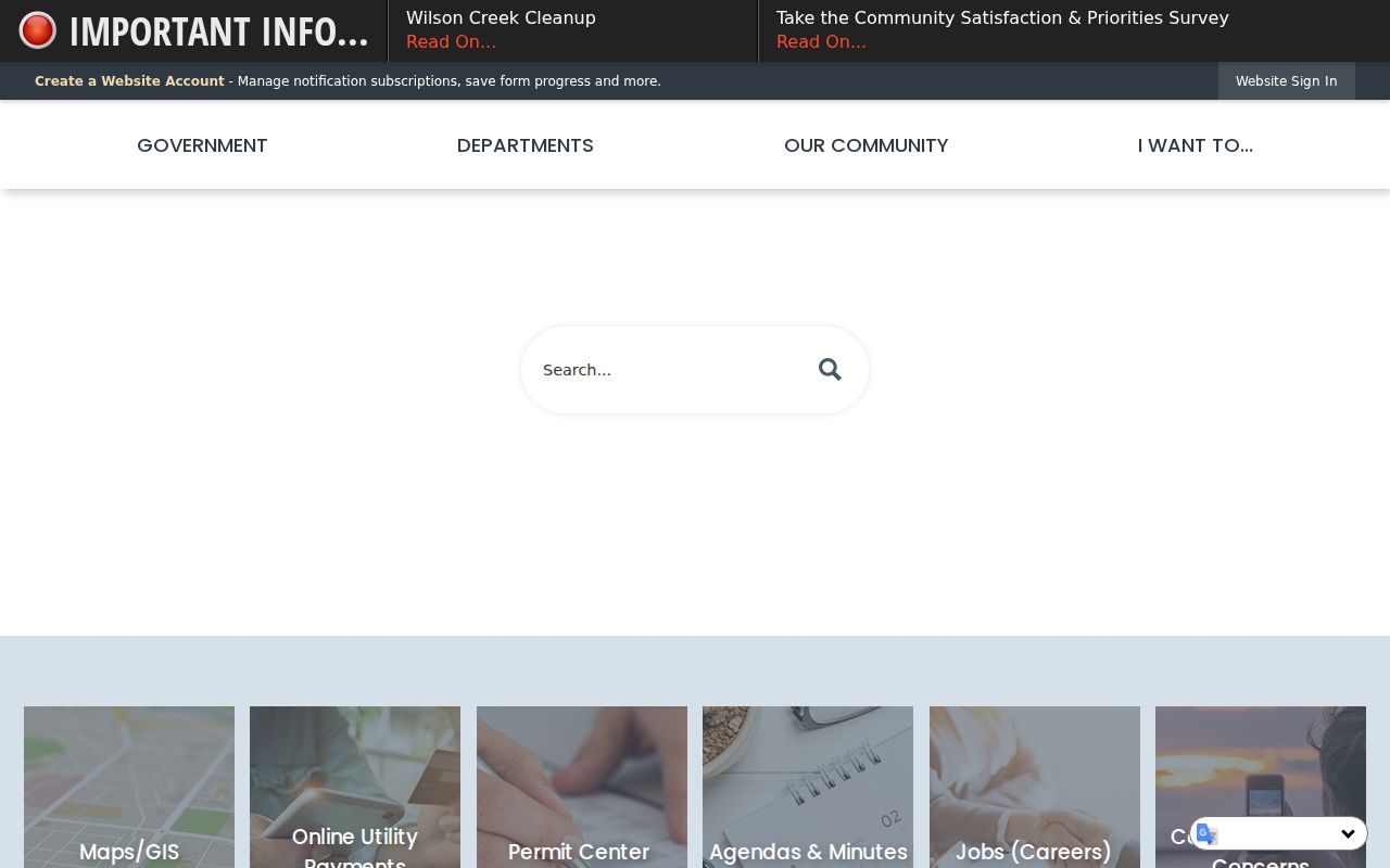 Aberdeen city government record access page
